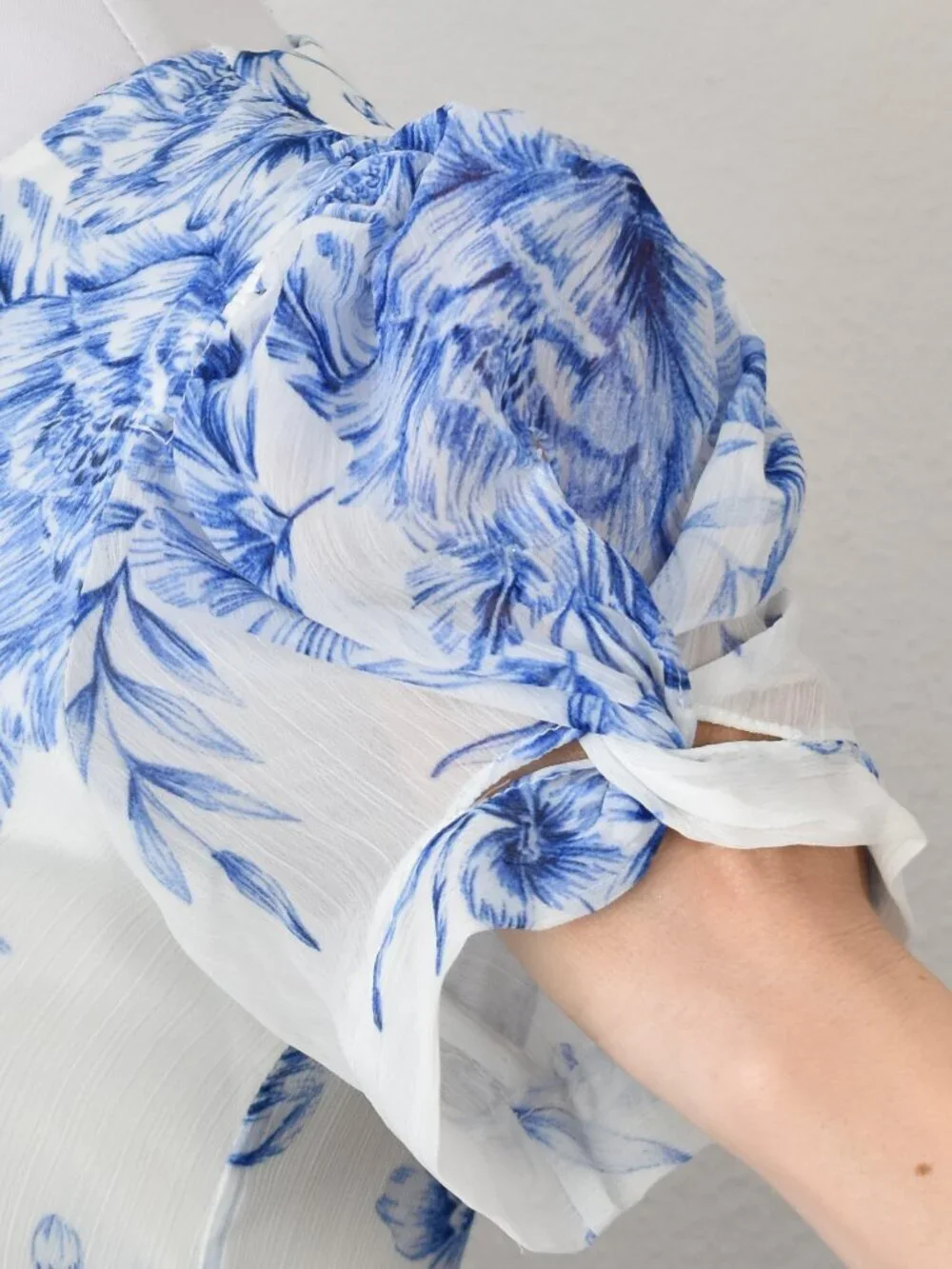 Calvin Klein Floral Chiffon A-Line Dress - 2 - Picture 10 of 11